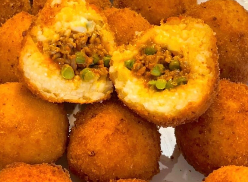 Arancini con Ragù e piselli